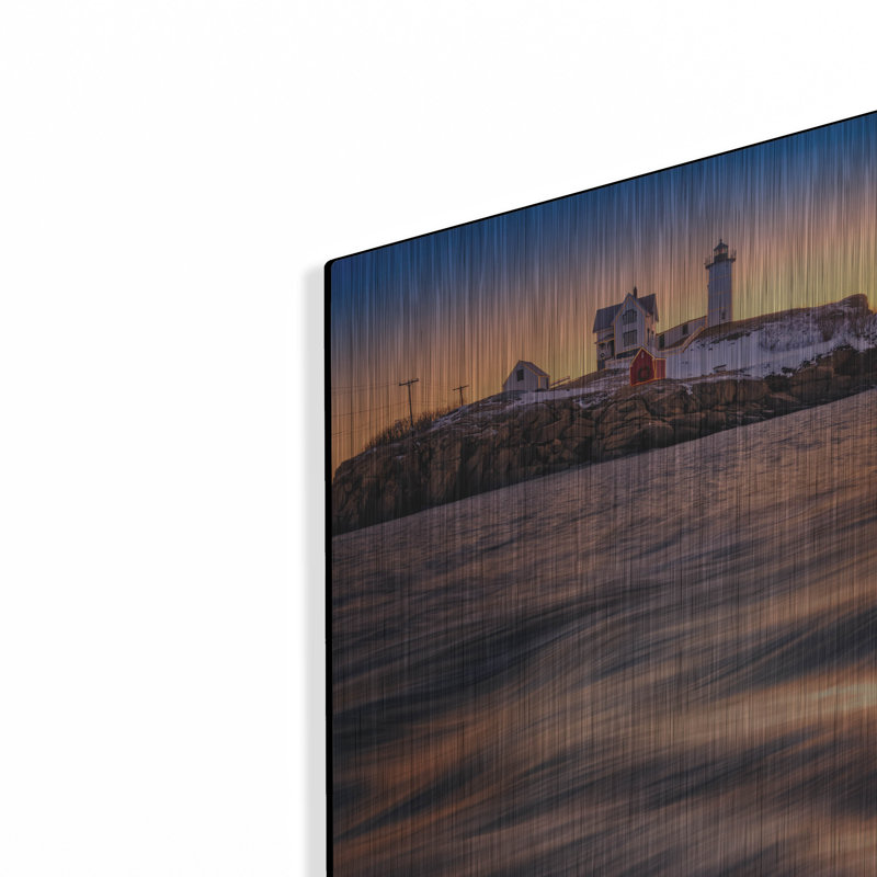 Mur de métal «The Guardian Of Cape Neddick» par Rick Berk, H 24 po x l 16 po