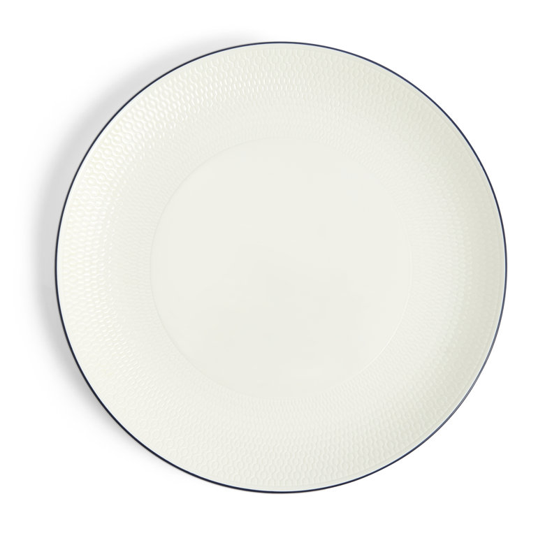 Gio Blue 11.1in Plate Blue Line