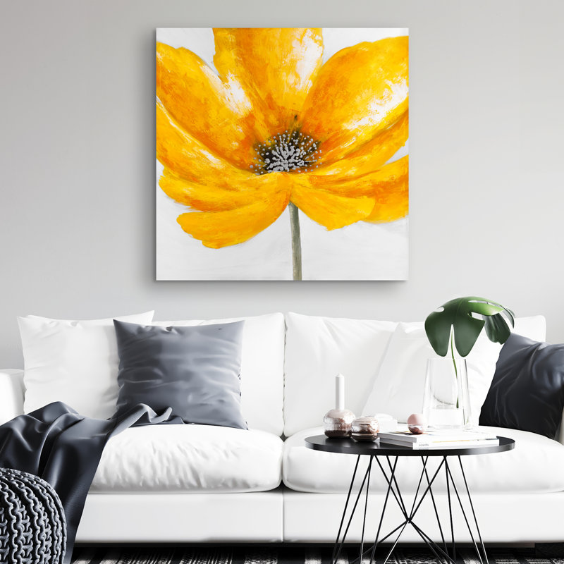 Big flower - 32"x32" art on canvas