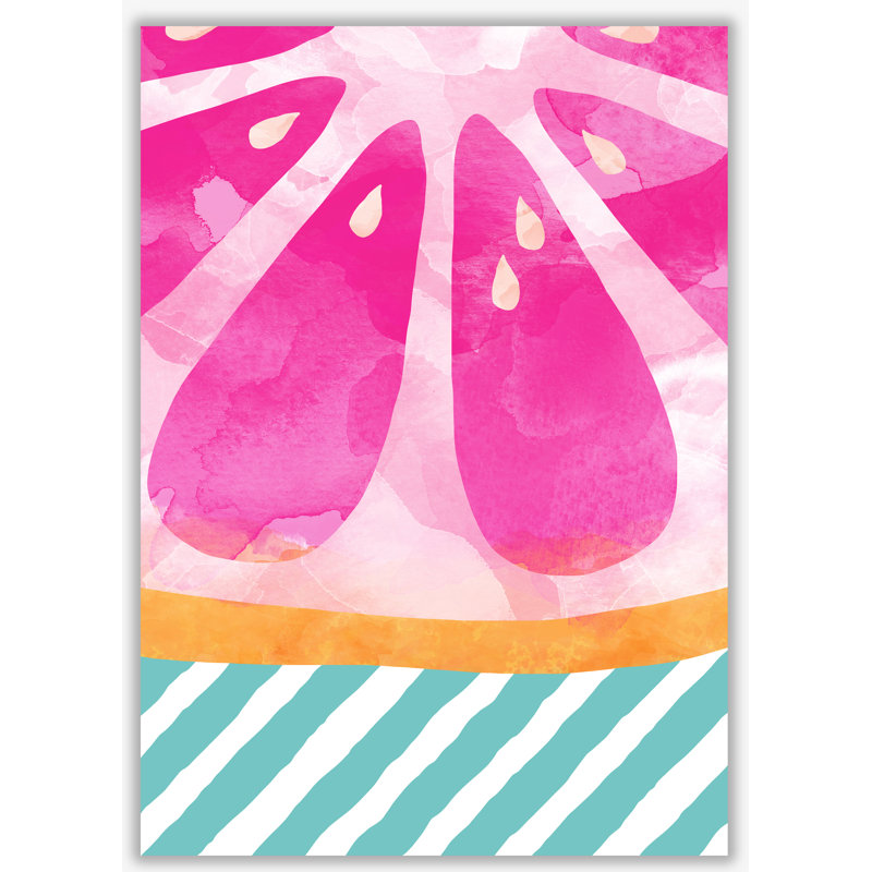 Grapefruit Abstract - Print, No Frame, 30 cm H x 21 cm W x 1 cm D