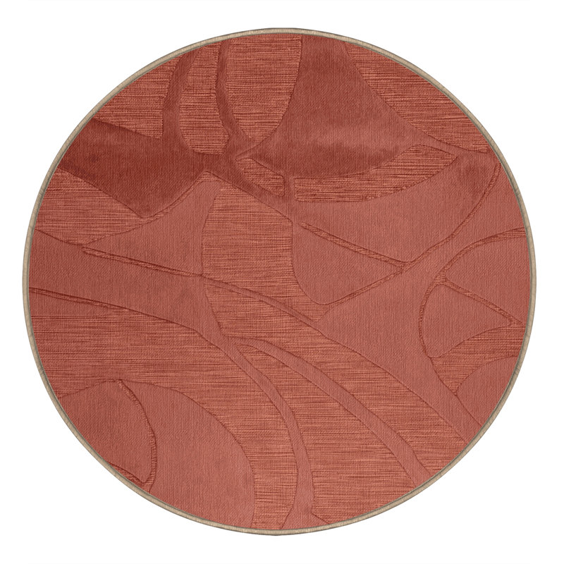 Tapis abstrait lavable à la machine, Rond 4 pi