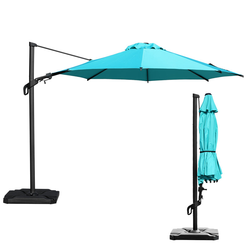 Vienna 10ft. Parasol en porte-à-faux, Bleu clair