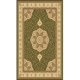 Infinity Oriental Area Rug in Burgundy/Brown