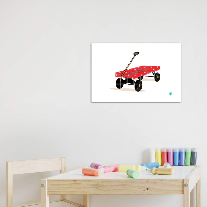 Wagon - Imprimé, Pas de tapis, H 40 po x l 60 po x 1,5 po, Toile tendue