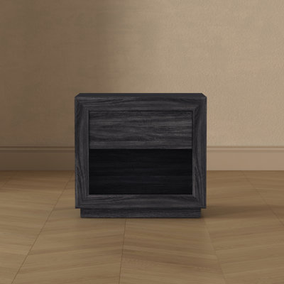 Table de chevet 1 tiroir contemporaine gris anthracite Soren