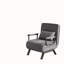 Chaise pliante, canapé-lit convertible Comfy, lit pliant 5 en 1 avec dossier et coussin réglables à 5 positions, chaises simples au sol, futon douillet pour les petits espaces, bureau (gris clair)-1224211560
