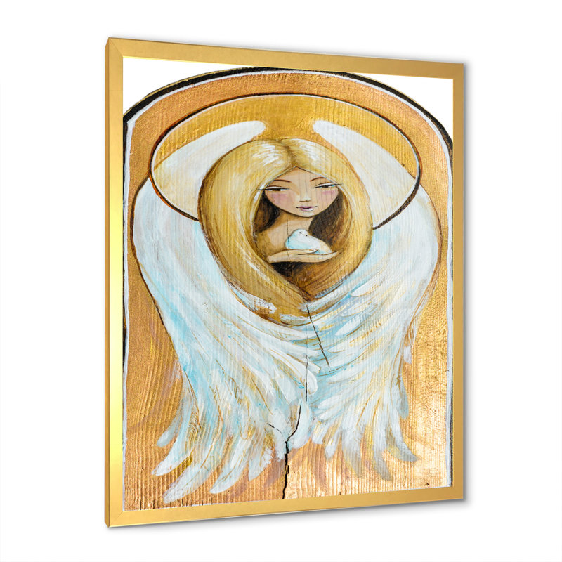 «Imperial Angel Artwork III», reproduction sur toile encadrée, H 32 po x l 16 po x P 1 po, Toile avec cadre photo doré