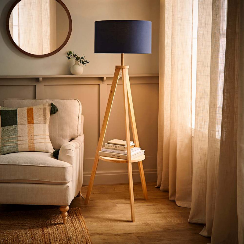 130cm Tripod Floor Lamp, Blue
