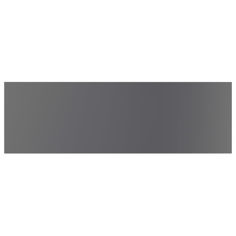 Bookshelf Boards 8 pcs Engineered Wood, (8 Shelves) 0.6" H x 31.5" W x 7.9" D, Gloss Gray