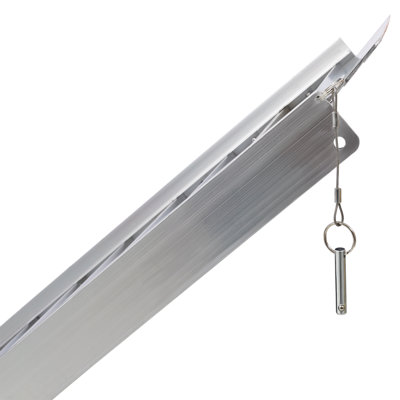 Wheel Chair Ramp 5Ft ,Aluminium Threhold Ramp,Portable And Foldable, 600 Pound Capacity, Non-Skid Surface, Two Separate Pieces, For Home, Steps, Stairs, Doorways