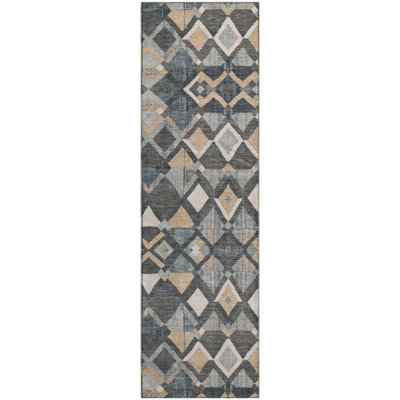 Premium Machine Washable Kumbhar AMF1308 Geometric Rug
