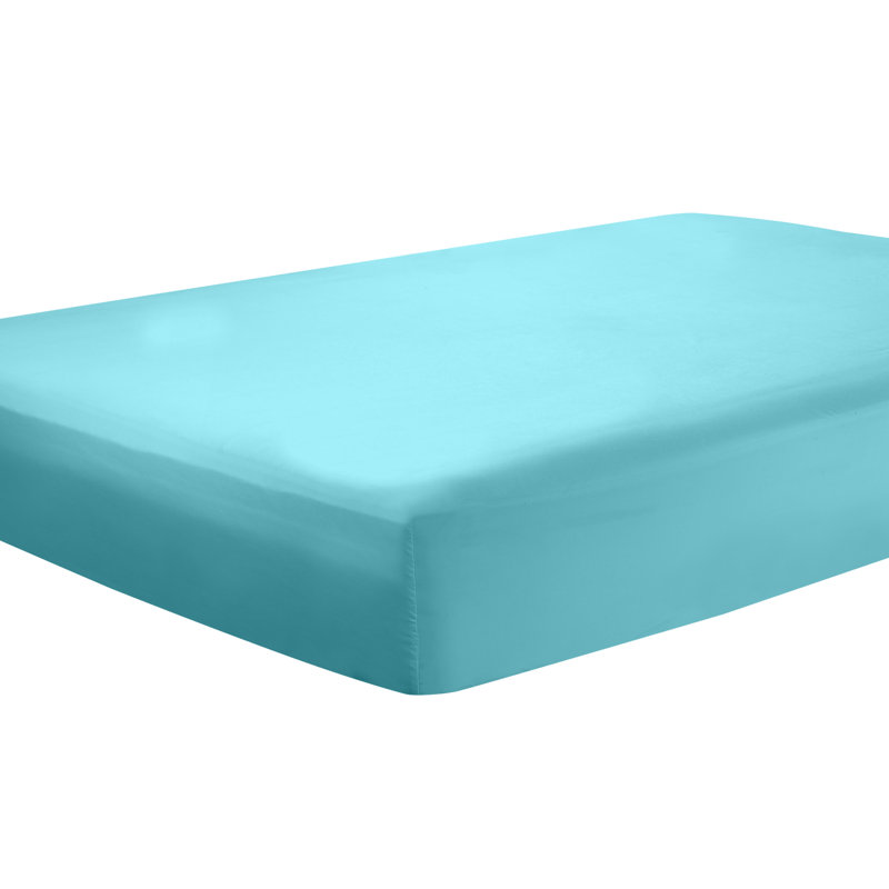 Drap-housse simple de couleur unie Premier., Bleu sarcelle, Très grand