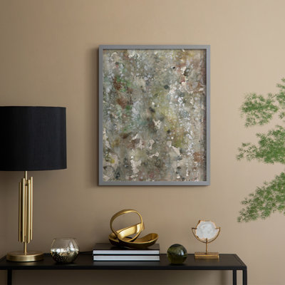 «Abstract Bark II», reproduction encadrée - bois massif