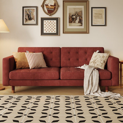 French Retro Light Luxury Design Double Sofa
