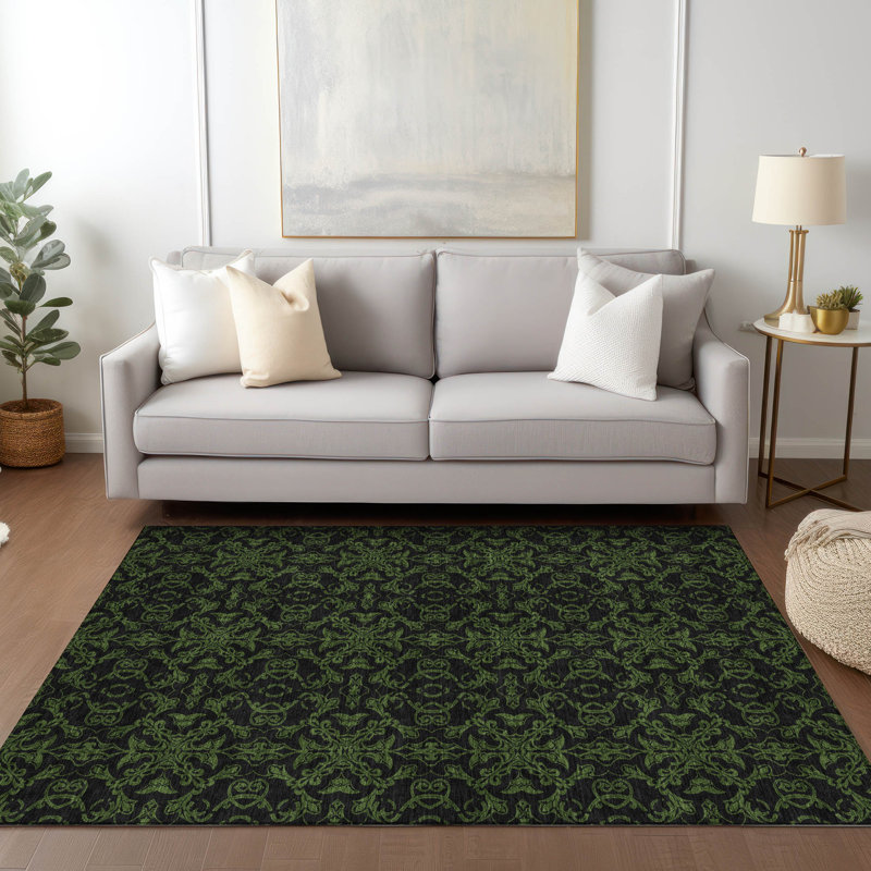 Malchow Washable Oriental Indoor / Outdoor Rug, Rectangle 5' x 7'6"