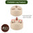 Ginza Maison Set Of 3 Plastic Planter Pots For Plants With Drainage Hole - Planter On Tripod Legs, Double Layer, Round Planter With Holes And Drainage Tray, Flower Pots For All House Plants -1552301050