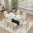 Modern Rectangular Sintered Stone Dining Table with Pedestal Base-277862753-277862752-277862813