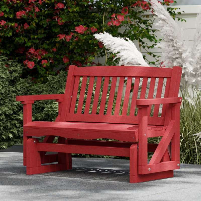 Fauteuil oscillant classique Mission, Rouge cardinal