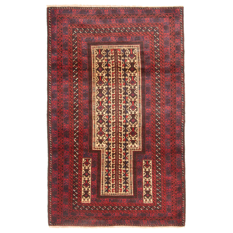 Tapis beige Teimani 2 pi 9 po x 4 pi 6 po