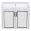Meuble-lavabo mural 24 po avec lavabo en céramique