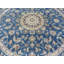 Tapis oriental bleu noué à la main 8 pi 1 po x 8 pi 2 po G14760