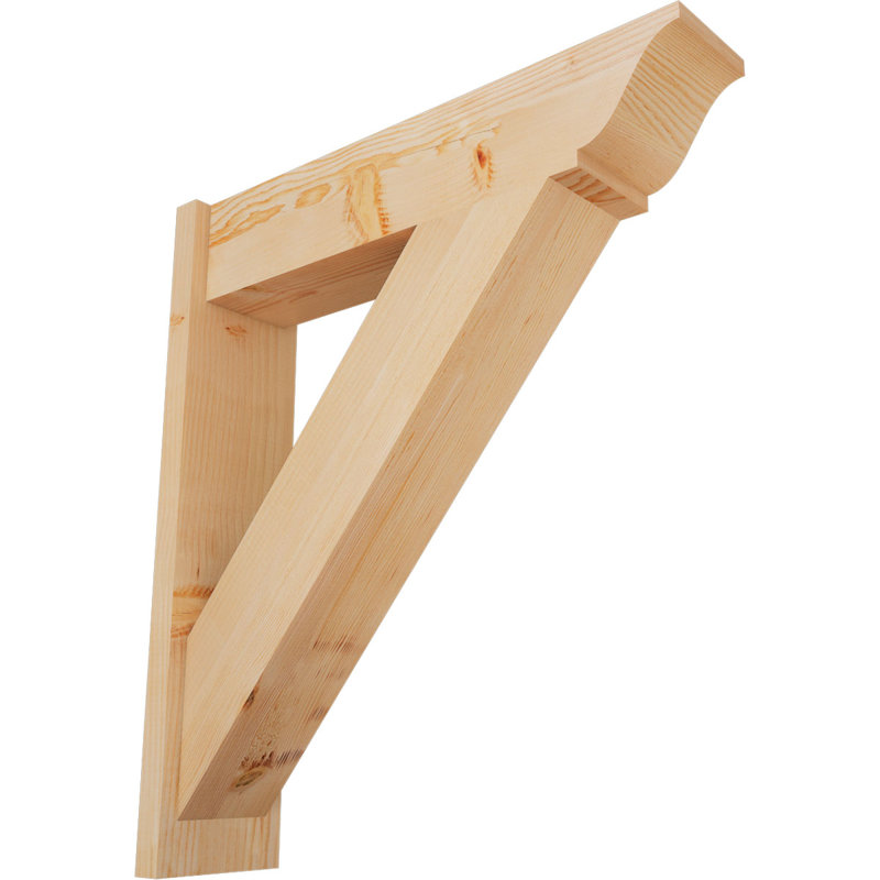 Persienne traditionnelle en bois rustique, P 30 po x H 34 po, Sapin Douglas de 7 1/2 po (lisse)