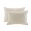 Ensemble de couvre-lit 4 pièces réversible en coton kaki très grand-117515406