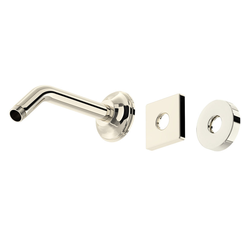 7" Reach Wall Mount Shower Arm, Polished Nickel