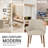 Upholstered Solid Wood Dining Chair Side Chair With Armrests-390144549