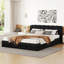 Grand lit plateforme tapissier, cadre de lit, aucun sommier requis, fabrication robuste-1583605274