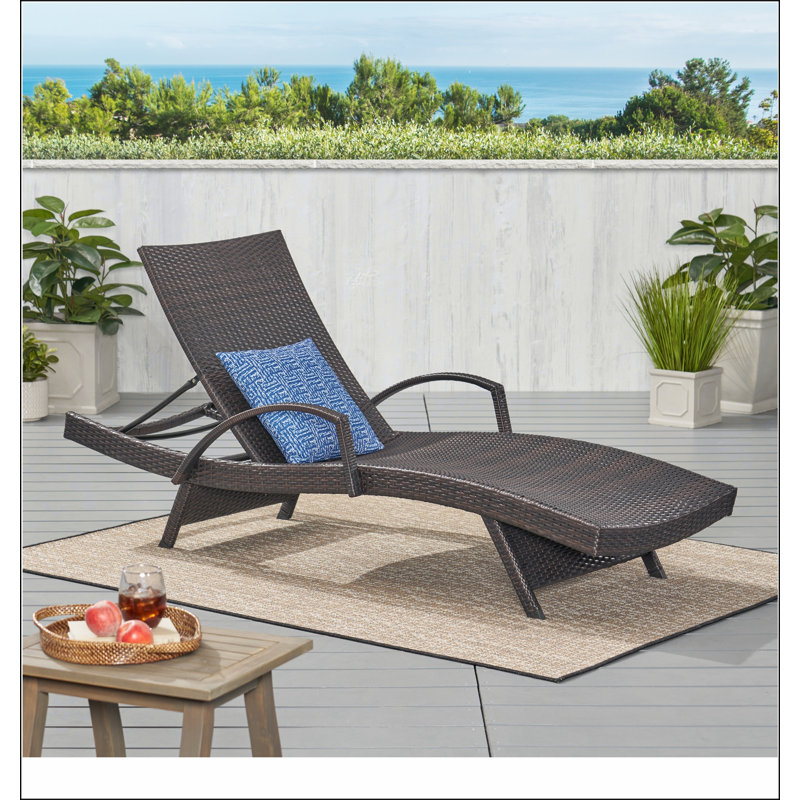 Fauteuil en osier avec accoudoirs Salem