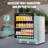 24 Inch Beverage Refrigerator, Outdoor Fridge With Stainless Steel Door Holds 26 Bottles & 164 Cans, Freestanding Or Built-in, Mini Wine Cellar With 3-Color LED Light