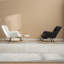 Chaise berçante en tissu avec repose-pieds Teddy-2015712099