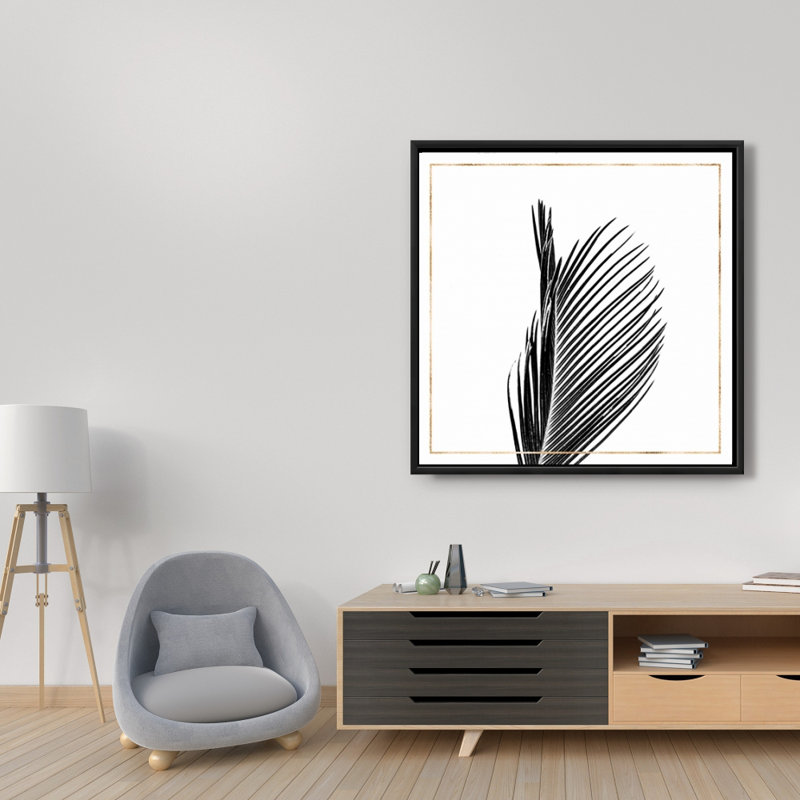 «Areca Palm With Gold Line» sur toile