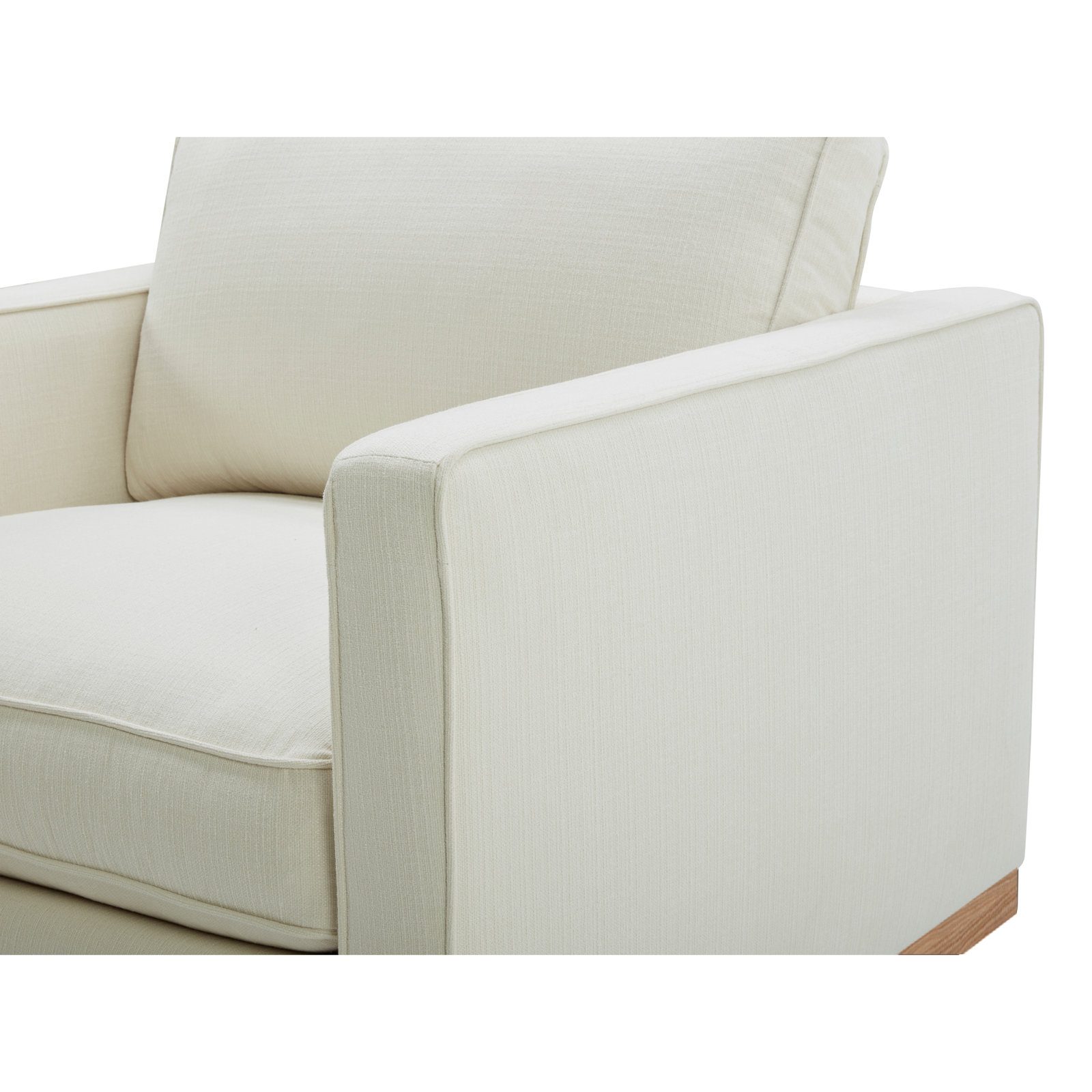 Bobbi 4-Piece Linen Living Room Set, Flanigan Cotton