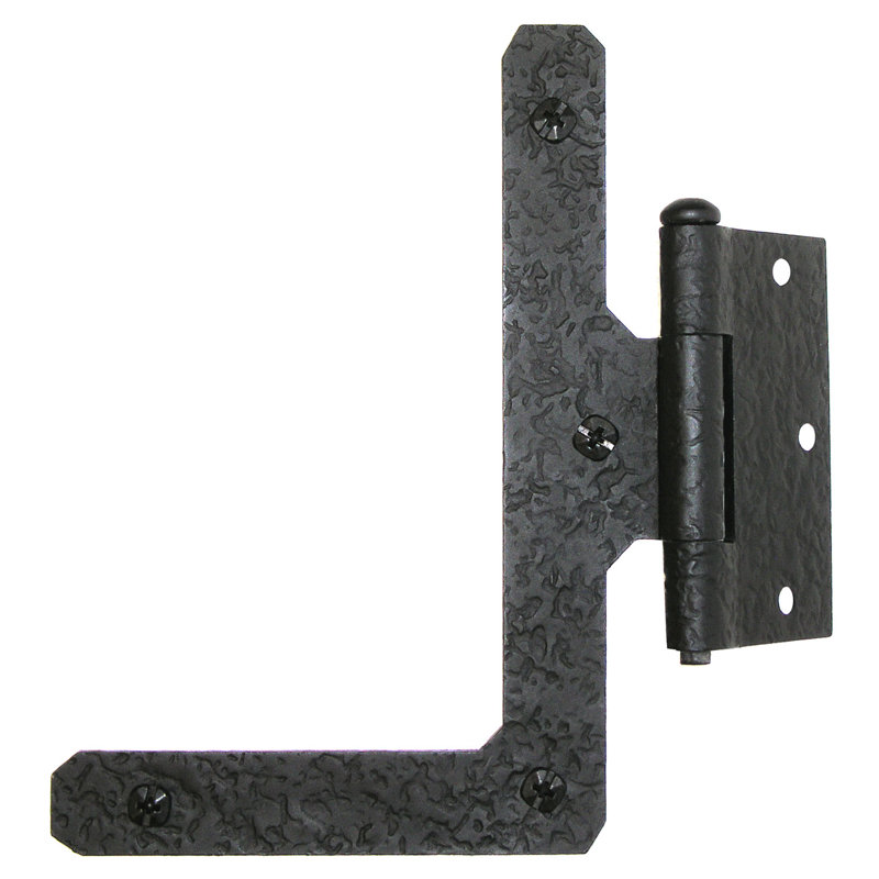 7" L Half Surface Hinge, Pair