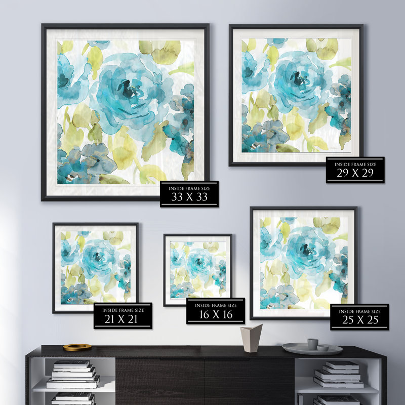 « belle blue ii », reproduction encadrée, H 30,5 po x l 30,5 po x P 1,5 po