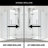 Monteray 46" W x 30" D x 73" H Hinged Frameless Shower Enclosure with 3/8  Clear Glass-50816673