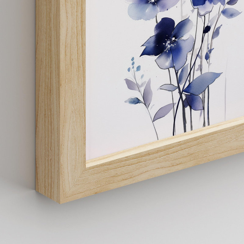 «Mid-Century Shapes Flower Variety Abstract Geometric», 7 pièces sur papier, Naturel, H 14 po x l 11 po