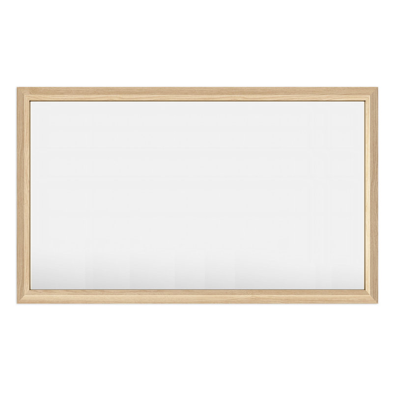 Miroir mural Amara, 55 po x 32 po, Bois jaune clair