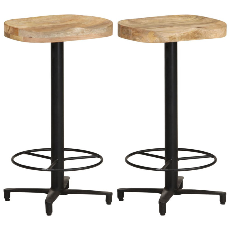 Bar Stool Bar Seat Counter Height Island Stool for Pub Solid Mango Wood, Bar Stool (30” Seat Height)