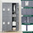 72"H 4-Tier Metal Lockers for Employees – Heavy Duty Steel Storage Cabinet with Ventilated Doors for School Gym Garage Office (6 Door Options)-109715387-125400415