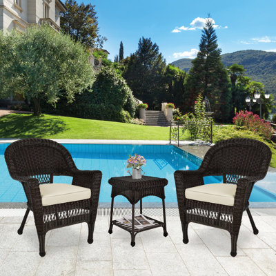 Byxbee 2 - Person Patio Conversation Set with Cushions