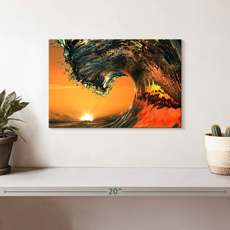 Grande vague tropicale Gillard, H 8 po x l 12 po