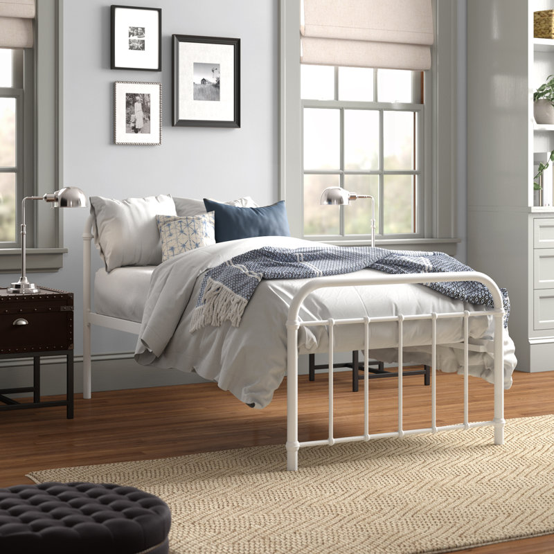 Cleveland Bed, White, Single (3'), No Mattress Required