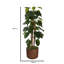 Arbre à fleurs artificiel en pot 58 po Panama Aureus