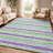 Premium Machine Washable Dream Shag ADS531 Striped Rug-691430752-691430755