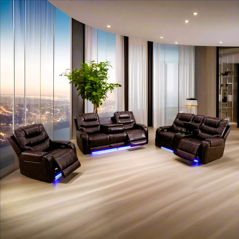 Fauteuil inclinable électrique avec lumière DEL