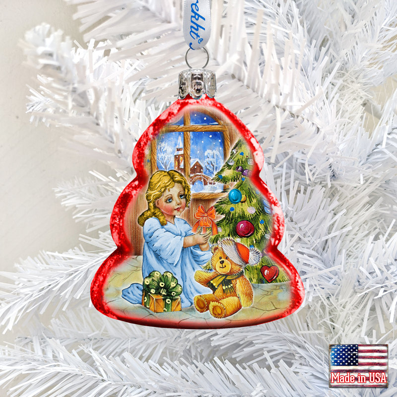 Keepsake 3'' Handmade Glass Holiday Shaped Ornament