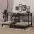 Metal Triple Bunk Bed Storage Shelves Staircase-1966023949